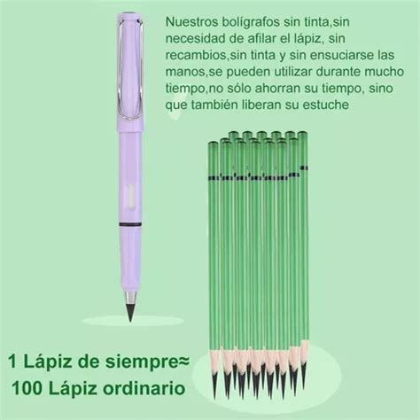 Kit De L Piz Infinito Sin Mina Lapicero M Gico Borrador Meses Sin