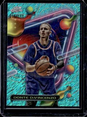 Topps Cosmic Chrome Donte Divincenzo Aqua Equinox Refractor