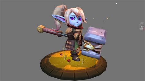 Poppy League Of Legends WIP — polycount