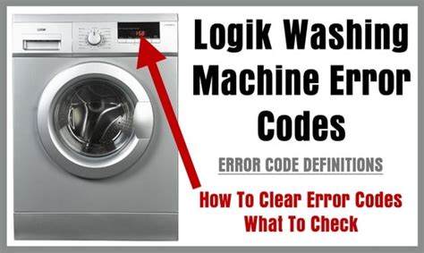 Hisense Washing Machine Error Codes And Troubleshooting