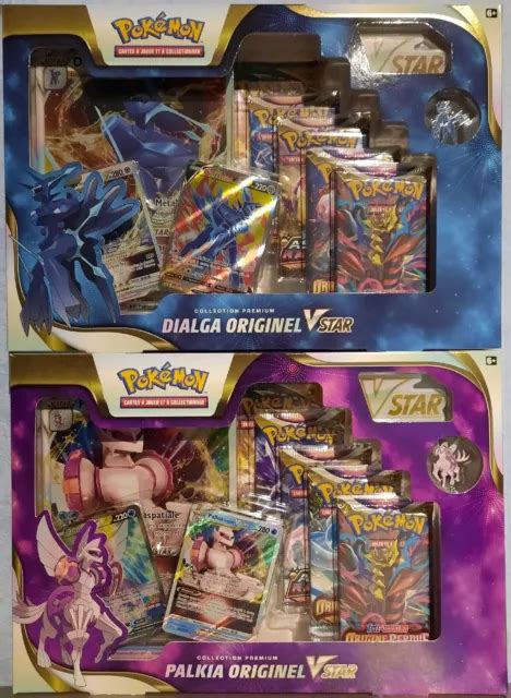 2 COFFRET POKEMON Collection Premium Palkia Originel Et Dialga Originel