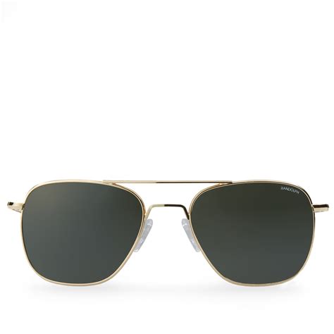 Randolph Engineering Aviator Sunglasses 23k Plated Gold And Agx End Us