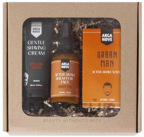 Arganove Urban Man Set crème à raser 100ml eau après rasage 100ml