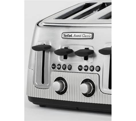 Buy Tefal Avanti Classic Tt780e40 4 Slice Toaster Silver Currys