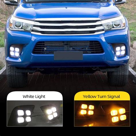 Unids Para Toyota Hilux Revo Vigo Led Drl Drl Luces De