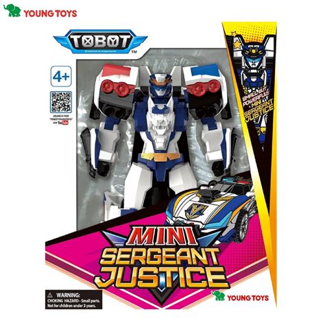 Jual Tobot Galaxy Detectives Mini Sergeant Justice Robot Figure