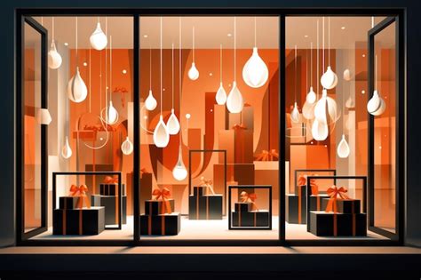 Premium Photo Window Displays Generative Ai