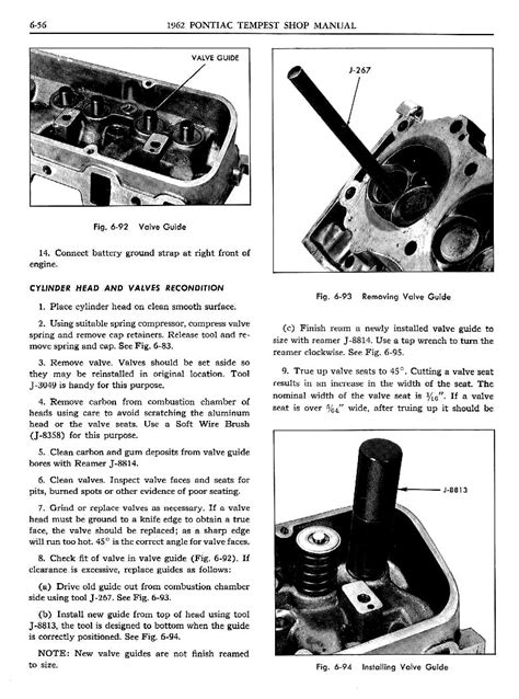 1962 Pontiac Tempest Shop Manual Engine Page 56 Of 76