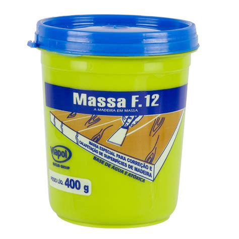 Massa Para Madeira Viapol MF 12 Branca 400g Leroy Merlin