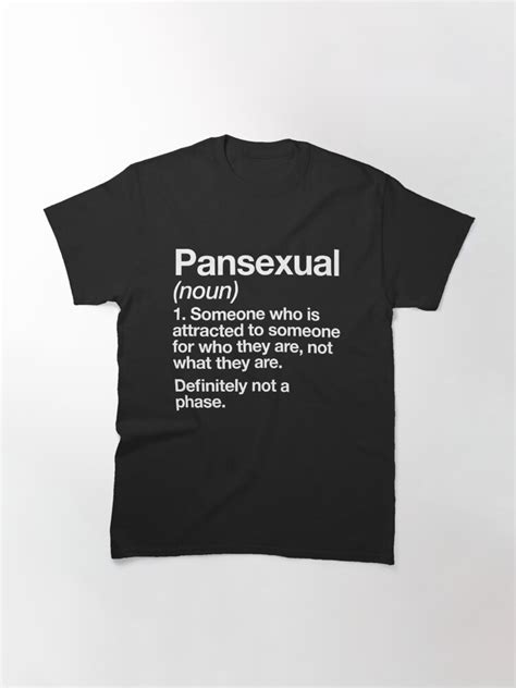 Pansexual Definition Funny Lgbtq Pan Pride Design T Shirt By Yesqueen