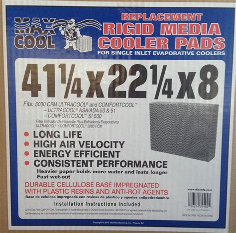 New Style 5000 Mastercool Pads For Champion Evaporative Swampevap