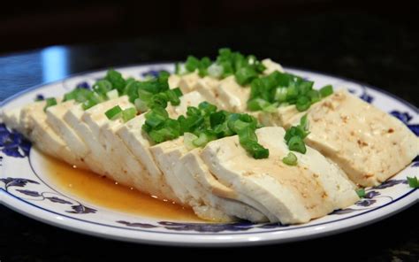 Steamed Tofu Chinese Healthy Cooking