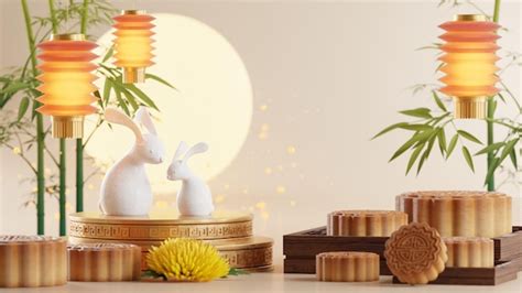 Premium Photo 3D Rendering For Mid Autumn Festival Holiday Or Chinese