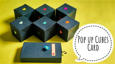 Pop Up Cubes Card Youtube