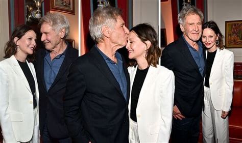 Harrison Ford 80 Kisses Wife Calista Flockhart 58 In Loved Up Display At After Party