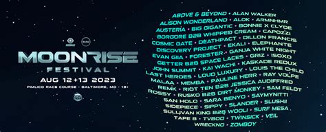 Moonrise Festival 2023 Lineup Living The Fest Life