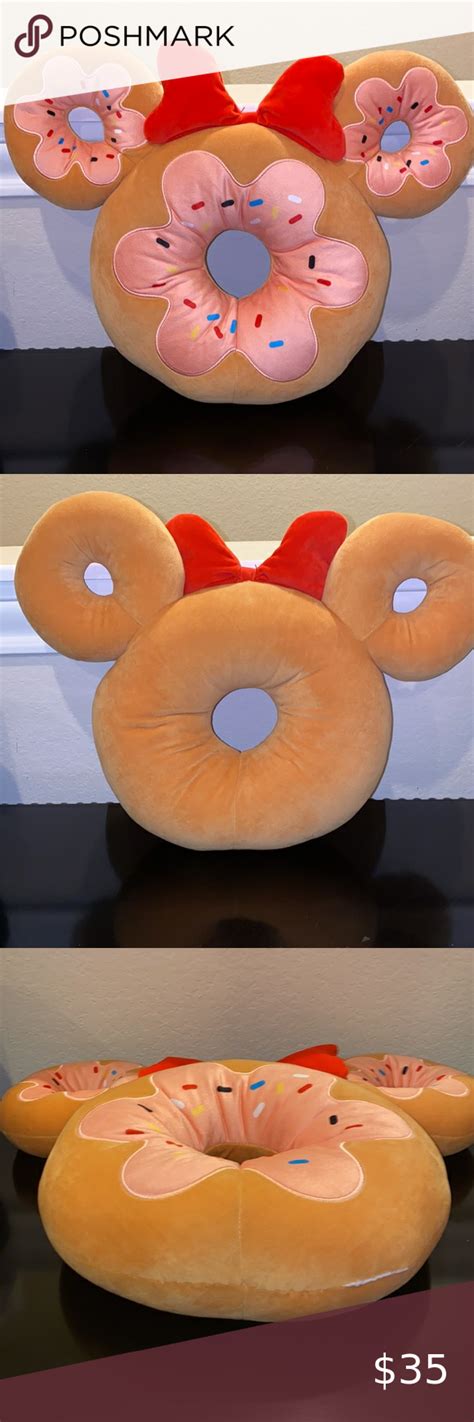 Disney Parks Minnie Mouse Donut Plush Minnie Mouse Pink Pink Donuts