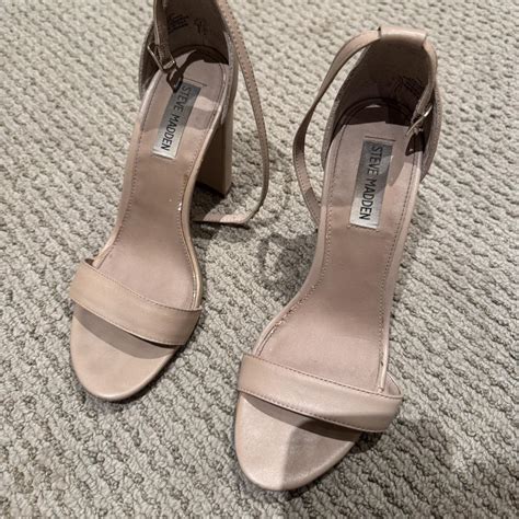 Nude Steve Madden Heels Size And Only Worn A Few Depop