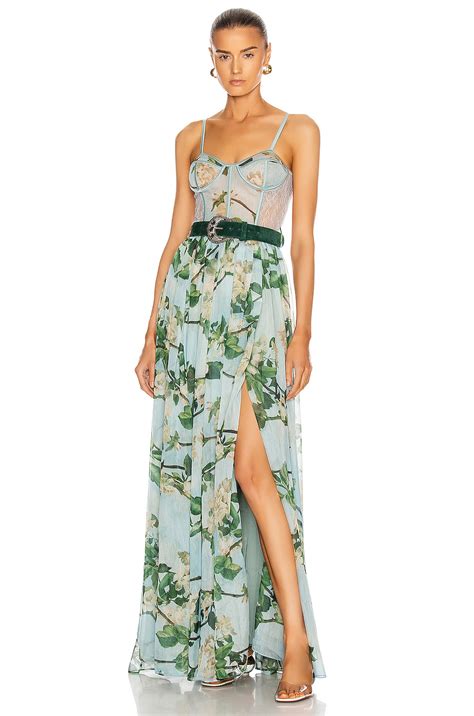 PATBO Floral Bustier Belted Floral Maxi Dress We Select Dresses