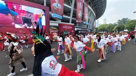 Kader Dan Simpatisan PDIP Gelar Flashmob Di Puncak BBK 2023 Kedepankan