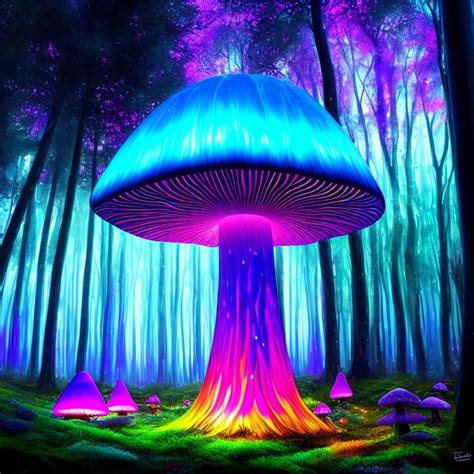 psychedelic mushrooms royalty  stock illustration image