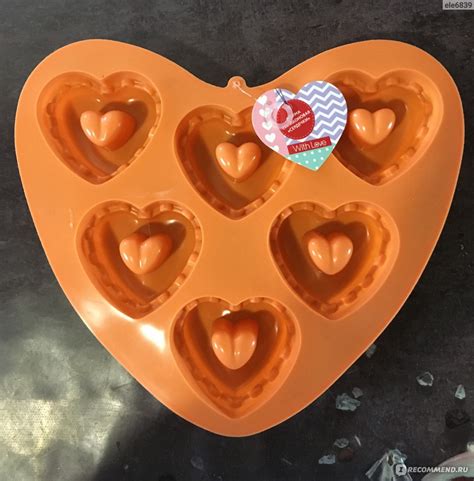 Форма силиконовая With love "Сердечки" - «Из Фикс Прайса с любовью ...