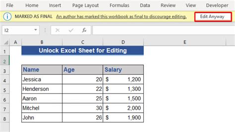 How To Unlock Excel Sheet For Editing With Quick Steps Exceldemy