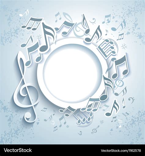 Abstract music frame Royalty Free Vector Image