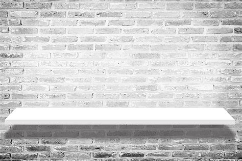 Empty Shelves Shelf Wall Empty Exposition Vector Shelf Wall Empty