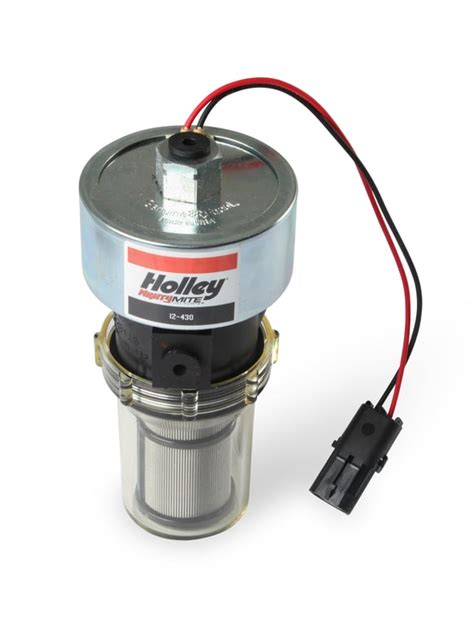 Mighty Mite 12 430 33 GPH Holley Mighty Mite Electric Fuel Pump 9 11 5 PSI