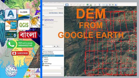 Create DEM From Google Earth How To Extract Contour Lines DEM