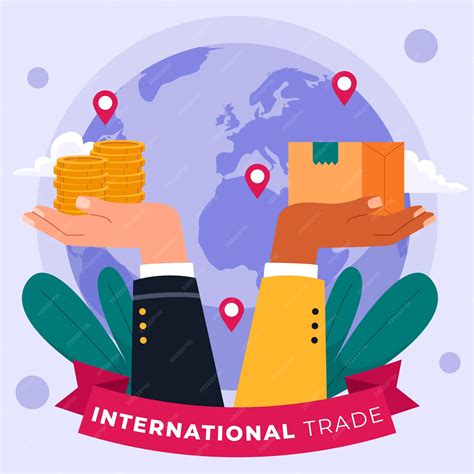 Premium Vector Hand Drawn International Trade Illustration