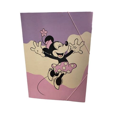 Carpeta Oficio 3 Solapas Estampada Minnie Mouse Mooving