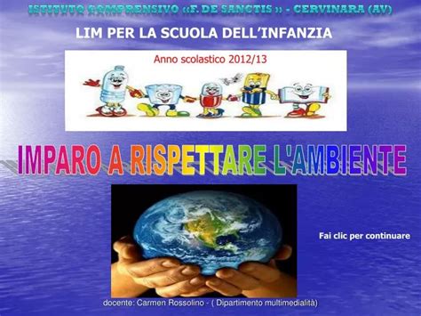 PPT IMPARO A RISPETTARE L AMBIENTE PowerPoint Presentation Free