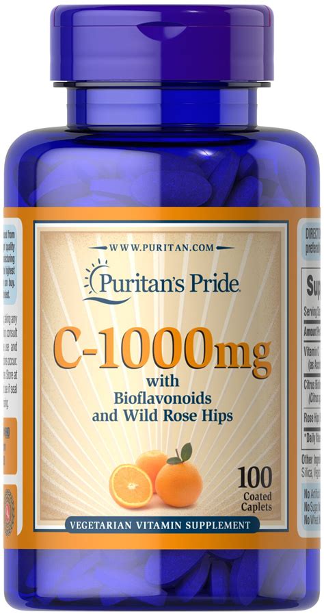 Puritan S Pride Vitamin C Mg With Bioflavonoids Rose Hips