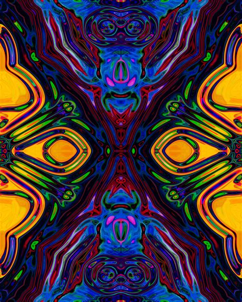 Masked Realms Psychedelic Faces Behance