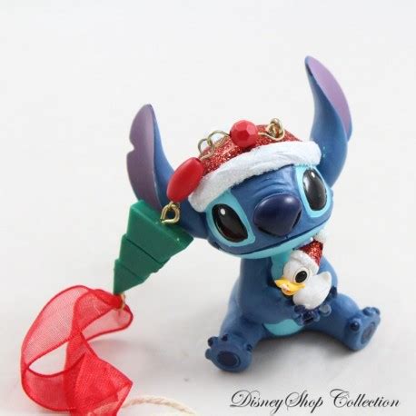 Ornement Stitch DISNEYLAND PARIS Lilo et Stitch avec canard décorat