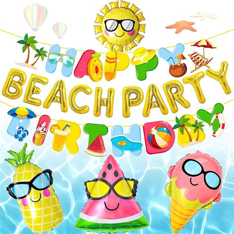 Amazon Summer Beach Birthday Party Decorations Beach Party