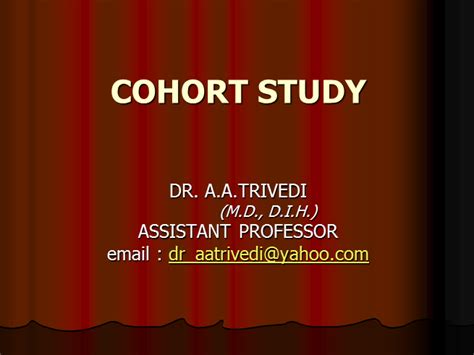 Cohort Studyppt Powerpoint Presentation Ppt