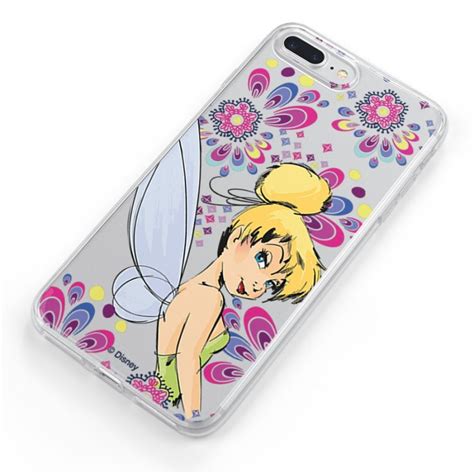 Funda Oficial Disney Campanilla Flores Transparente Para Samsung Galaxy