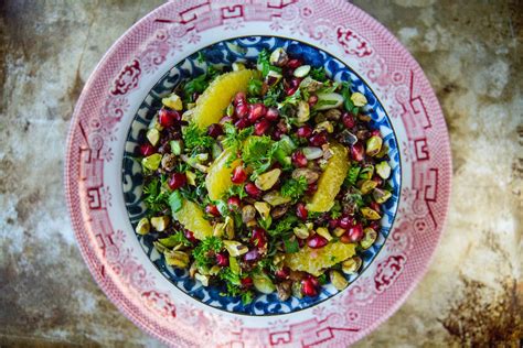 Christmas Quinoa Salad With Oranges Pomegranates Bacon And Pistachios