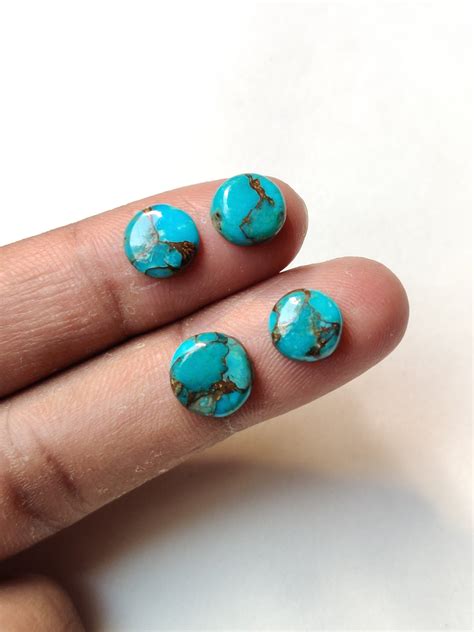 Natural Turquoise Cabochon Natural Turquoise Loose Cabochon Etsy