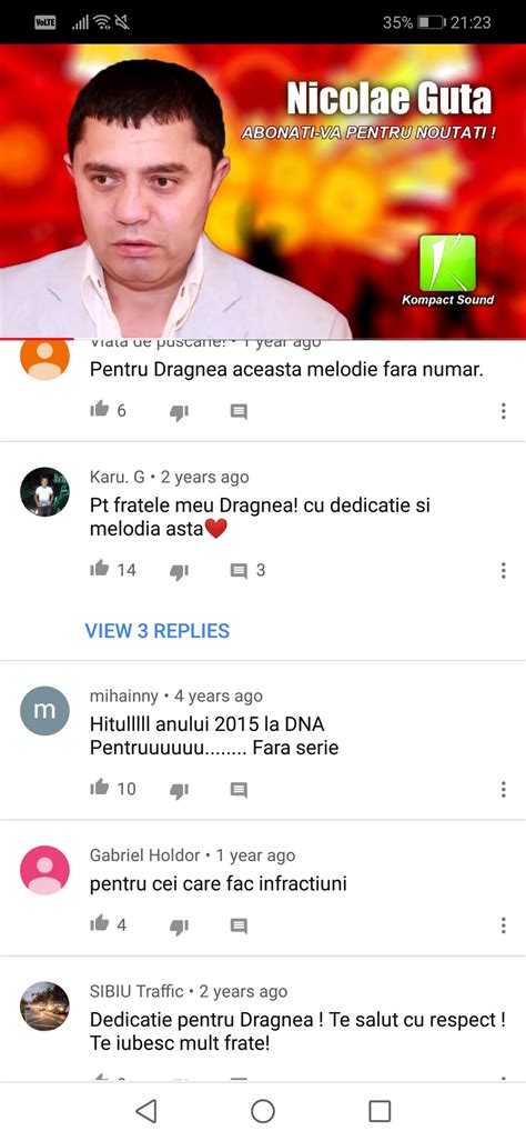 Comentariile de pe youtube la Nicolae Guță Vine garda r Romania