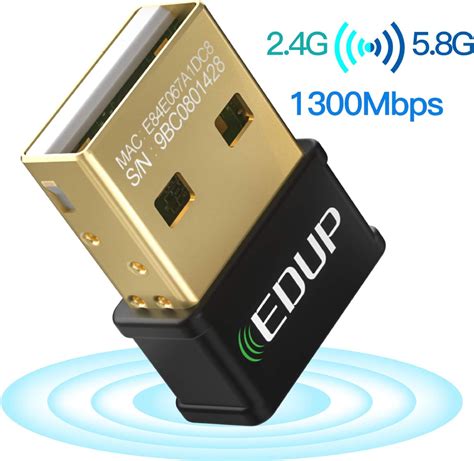 Edup Usb Wifi Adapter For Laptop Pc Ac Mbps Nano Wireless Network