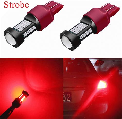 Alla Lighting Lm Red Led Strobe Brake Lights Bulbs Bright