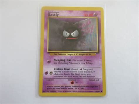 Gastly Base Set Pokemon Card Lp Ebay