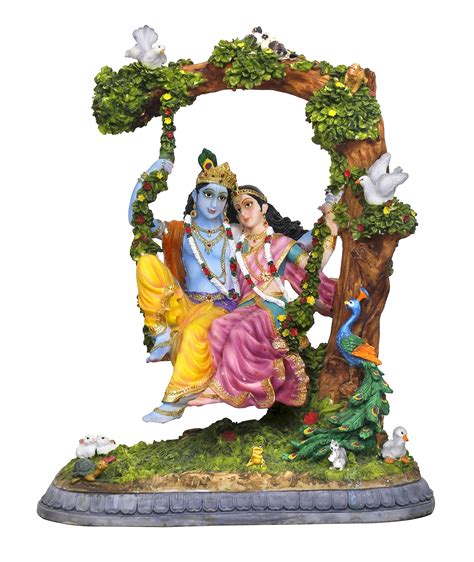 Buy Sri Krishna Culture New Large Radha Krishna Swing Hindu God And