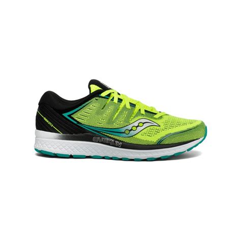 Saucony Guide Iso 2 Yellow Black Aw19 Mens Running Shoes