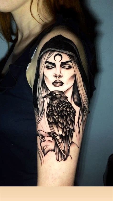 Mariana Ricci Tatuagem Bruxa Black Work Creepy Tattoos Girly Tattoos