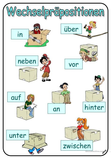 Wechselpr Positionen Lernposter Mit Kindern Deutsch Lernen